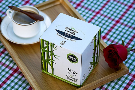 The Cheeky Panda − Chusteczki kosmetyczne, pudełko − 56 szt.