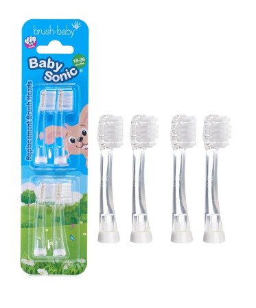 BabySonic końcówki do szczoteczki sonicznej 18-36m 4szt.