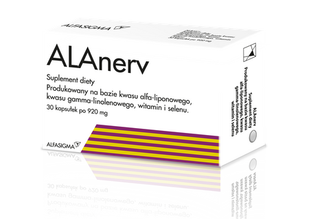 Alanerv 920 mg 30 kapsułek