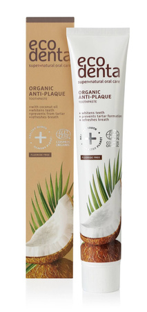 ECODENTA COSMOS Pasta do zębów przeciw kamieniowi nazębnemu z olejkiem kokosowym, 75ml