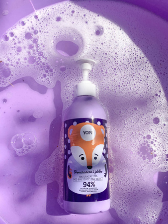 Yope - Naturalny żel pod prysznic dla dzieci Pomarańcza & Jabłko 400ml