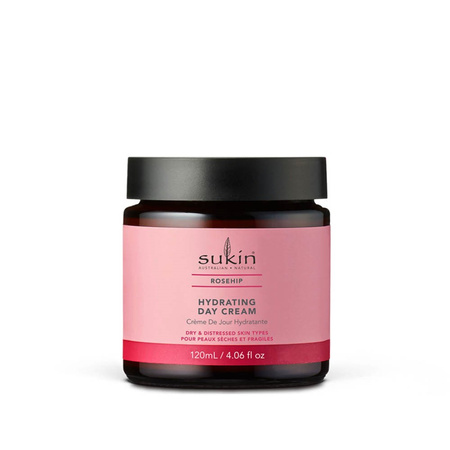 Sukin, ROSEHIP, Nawilżający krem do twarzy na dzień, 120 ml