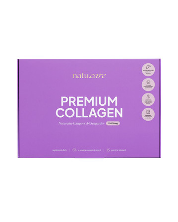 Natu Care Premium Collagen, szoty kolagenowe 10 000 mg, 15 szt. smak owoców leśnych
