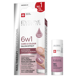 Nail Therapy Professional 6w1 Care &amp; Colour skoncentrowana odżywka do paznokci nadająca kolor Dusty Pink 5ml