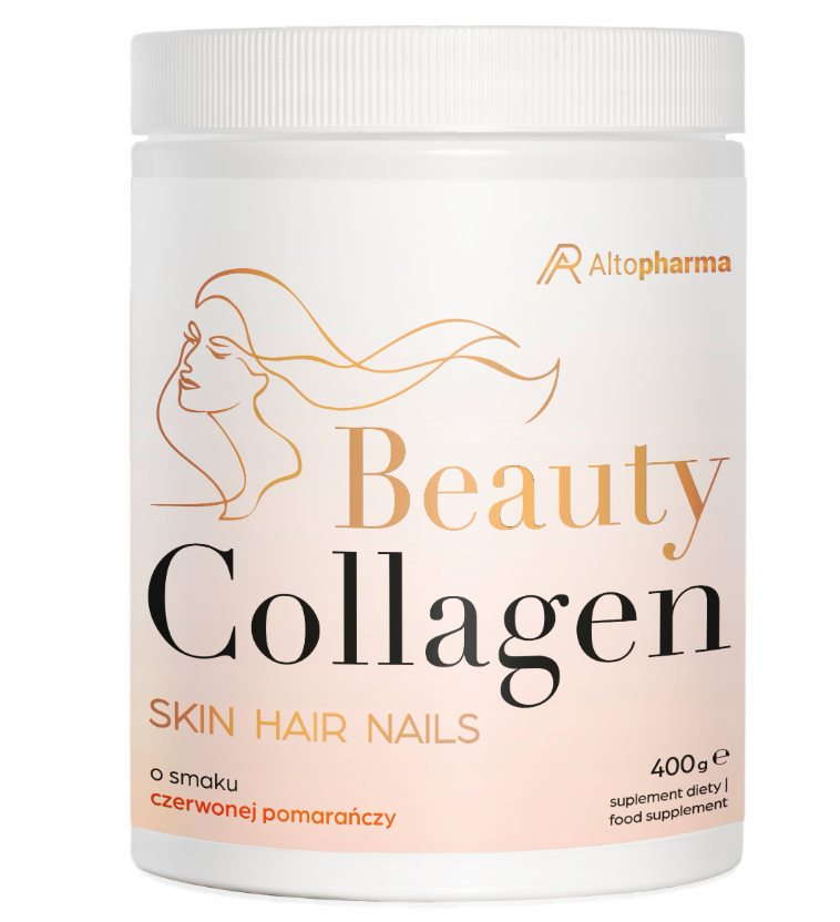 Коллаген AltoPharma Kolagen Beauty, Naticol, с гиалуроновой кислотой и витамином C, апельсин, порошок, 400 г