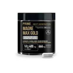 Prime Next Generation MAGNEZ 400 mg na zmęczenie, mięśnie i układ nerwowy MAGNE MAX GOLD MAGNEXT™ 90 kaps. 90 dni stosowania