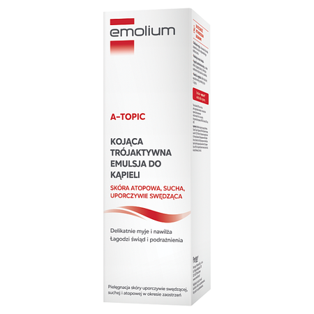 Emolium A-topic Kojąca trójaktywna emulsja do kąpieli 200 ml