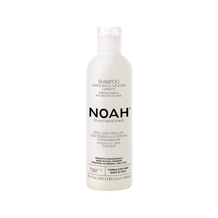 Noah 1.5 Szampon oczyszczający zieloną herbatą i bazylią, 250 ml