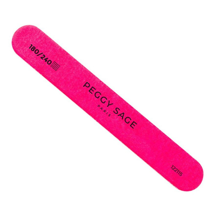 Peggy Sage 2-Way Mini Nail File pilnik do paznokci dwustronny 180/240 różowy 1sztPeggy Sage