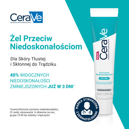 CERAVE Żel przeciw niedoskonałościom 40ml
