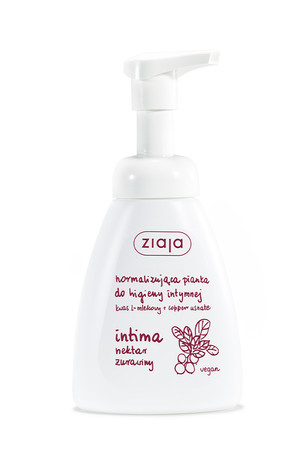 Ziaja Intima, Normalizująca pianka do higieny intymnej Nektar Żurawiny 250ml