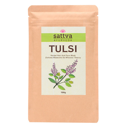 Zestaw 2x Sattva - Maseczka ziołowa do twarzy Tulsi 100g