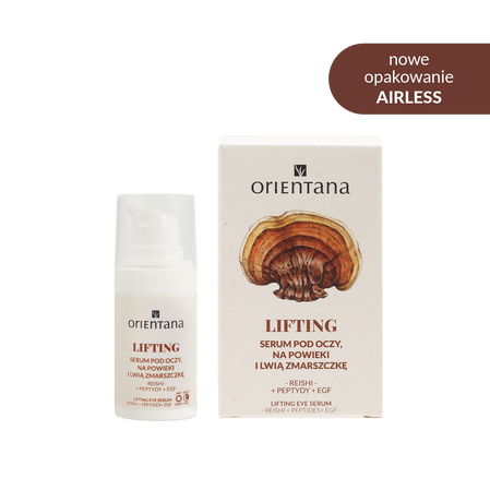 Orientana Serum pod oczy i na powieki Reishi i Peptydy, 15ml