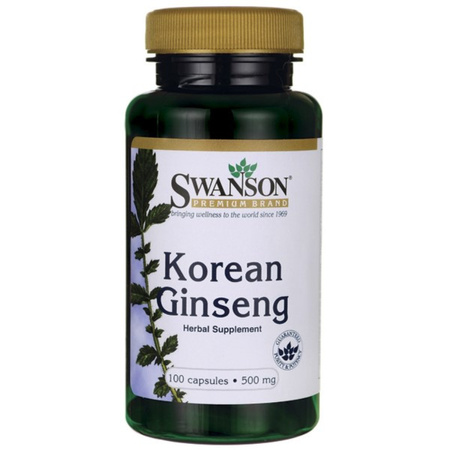 Swanson Ginseng Żeń-Szeń Koreański 500 Mg 100 K