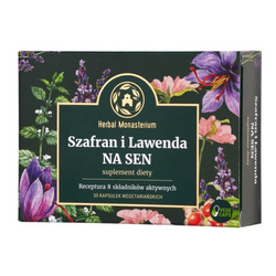Herbal Monasterium Szafran i Lawenda Na Sen 30 k