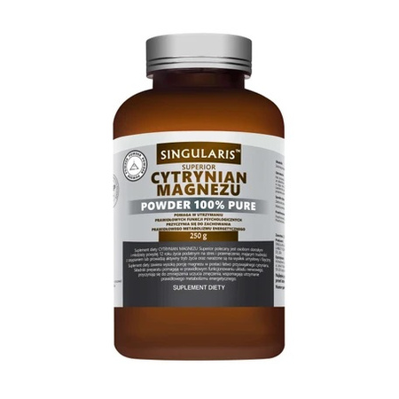 Singularis Cytrynian Magnezu 100% w proszku 250 g