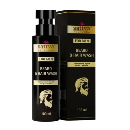 Sattva For Men Szampon do brody i włosów Hair&Beard Wash100 ml