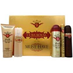 Cuba Royal Must Have zestaw woda toaletowa spray 100ml + woda toaletowa spray 35ml + dezodorant spray 200ml+ żel pod prysznic 200ml + woda po goleniu spray 100ml