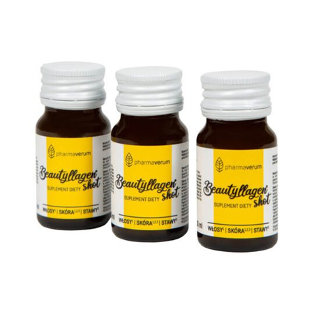 Pharmaverum Beautyllagen® shot Kolagen i Witaminy dla Zdrowej Skóry i Stawów 30 szt x 30 ml