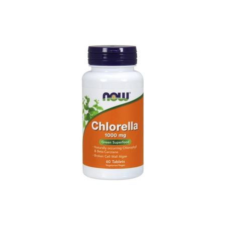 Chlorella 1000 mg - rozłupane ściany komórek (60 tabl.)