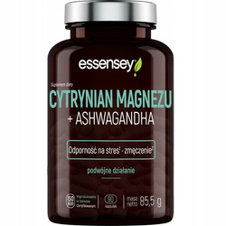 Essensey Cytrynian magnezu  Ashwagandha 90 kaps.