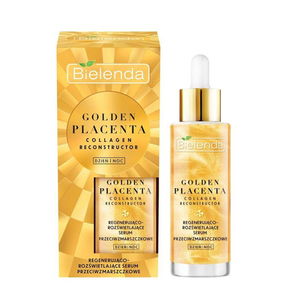 Bielenda Golden Placenta Regenerująco Rozświetlające Serum przeciwzmarszczkowe na dzień i noc 30g