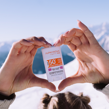 Alphanova Sun Bio, Krem z filtrem w sztyfcie, SPF50+, Pink Coral, 12 g