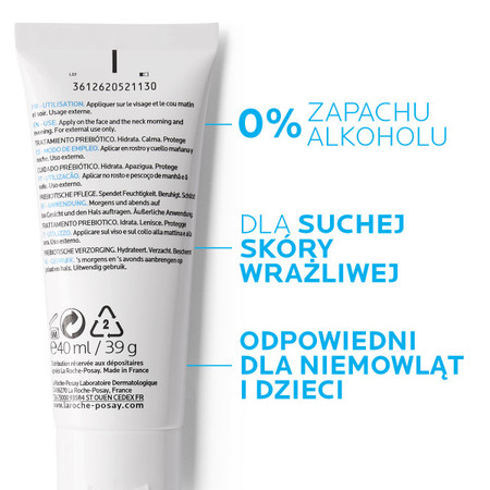 La Roche-Posay − Toleriane Sensitive Riche, kojący krem do skóry suchej i wrażliwej − 40 ml