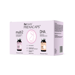 ForMeds Prenacaps zestaw multi 2 + DHA dla kobiet od 13 tygodnia ciąży i karmiących 60 kaps. + 60 kaps.
