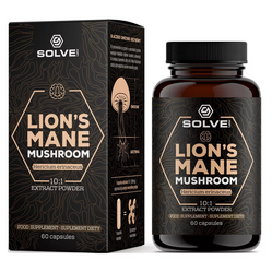 SolveLabs Lion's Mane (Soplówka jeżowata) 10:1 Ekstrakt 60 kaps.