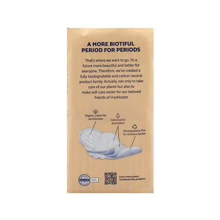 Vuokkoset, BIO, NORMAL WINGS, Podpaski ze skrzydełkami, DUOPACK (2 x 12 szt.)