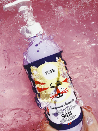 Yope - Żel pod prysznic dla dzieci Żurawina i Lawenda 400 ml