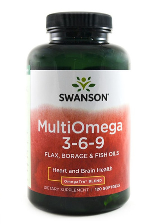 Swanson Multiomega 3-6-9 400 Mg 120 kaps.