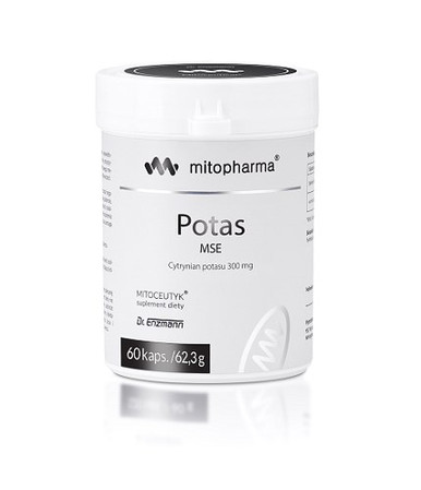 Mito-pharma Dr. Enzmann Potas MSE 300 mg cytrynian potasu 60 kaps.