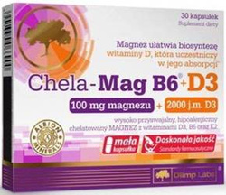 Olimp Labs  Chela - Mag  B6 + D3 - 30 kaps.