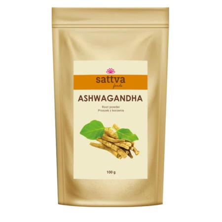 Sattva - Ashwagandha w proszku adaptogen na stres 100g