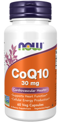 NOW FOODS Koenzym Q10 30 mg (60 kaps.)