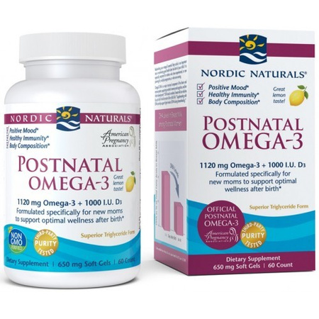 Nordic Naturals Postnatal Omega-3 - 60 kaps.