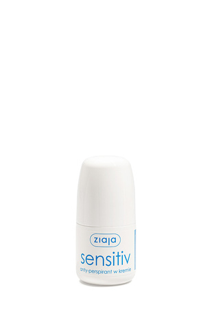 Ziaja, Activ Roll On Sensitive anty-perspirant w kremie bez parabenów alkoholu i barwników 60ml