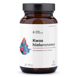Aura Herbals Kwas hialuronowy 200 mg suplement diety 60 kaps.