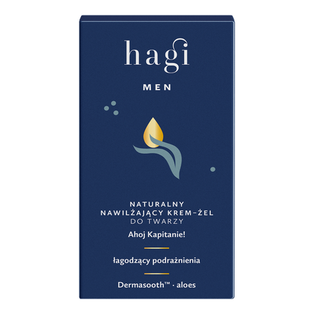 Hagi Men- Naturalny nawilżający krem-żel do twarzy Ahoj Kapitanie50ml