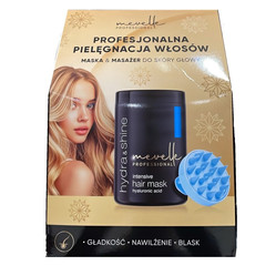 Hydra &amp; Shine zestaw maska do włosów 900ml + masażer do skóry głowy