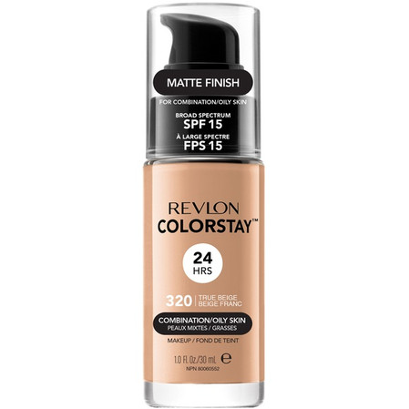 ColorStay podkład z pompką do cery mieszanej i tłustej z kompleksem SoftFlex 320 True Beige 30ml
