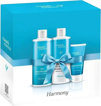 Vianek Zestaw Essence harmony (szampon 300ml + żel pod prysznic 300ml + krem do rąk 50ml)