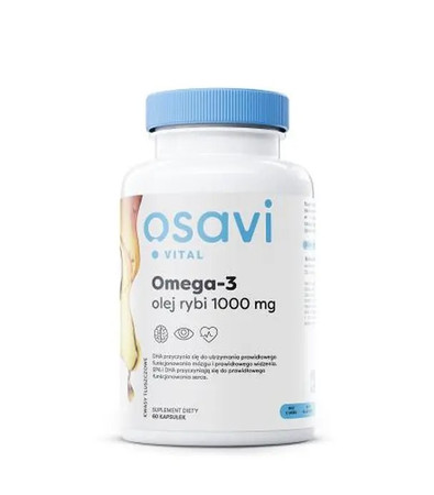 OSAVI Omega-3 olej rybi 1000 mg - 60 kaps.