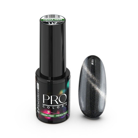 Pro Colors Hema Free CatEye lakier hybrydowy 117 Silent Night 7g