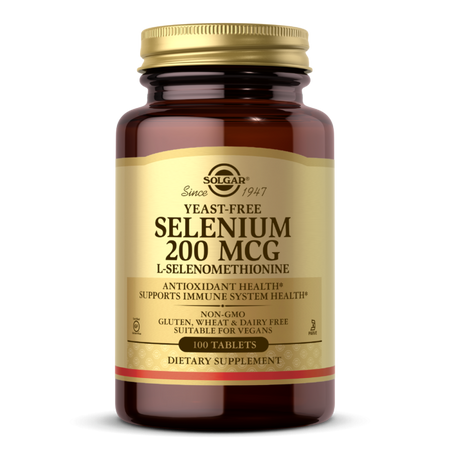 Solagar Selenium (Yeast Free) selen 200 mcg - 100 tabl.