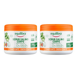 Zestaw: 2x Equilibra Tonizująco - energetyzujący peeling solny 600g