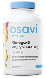 OSAVI Omega-3 olej rybi 1000 mg kwasy tłuszczowe EPA i DHA 180 kaps.