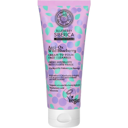 Blueberry Siberica kremowa pianka oczyszczająca do twarzy 75ml